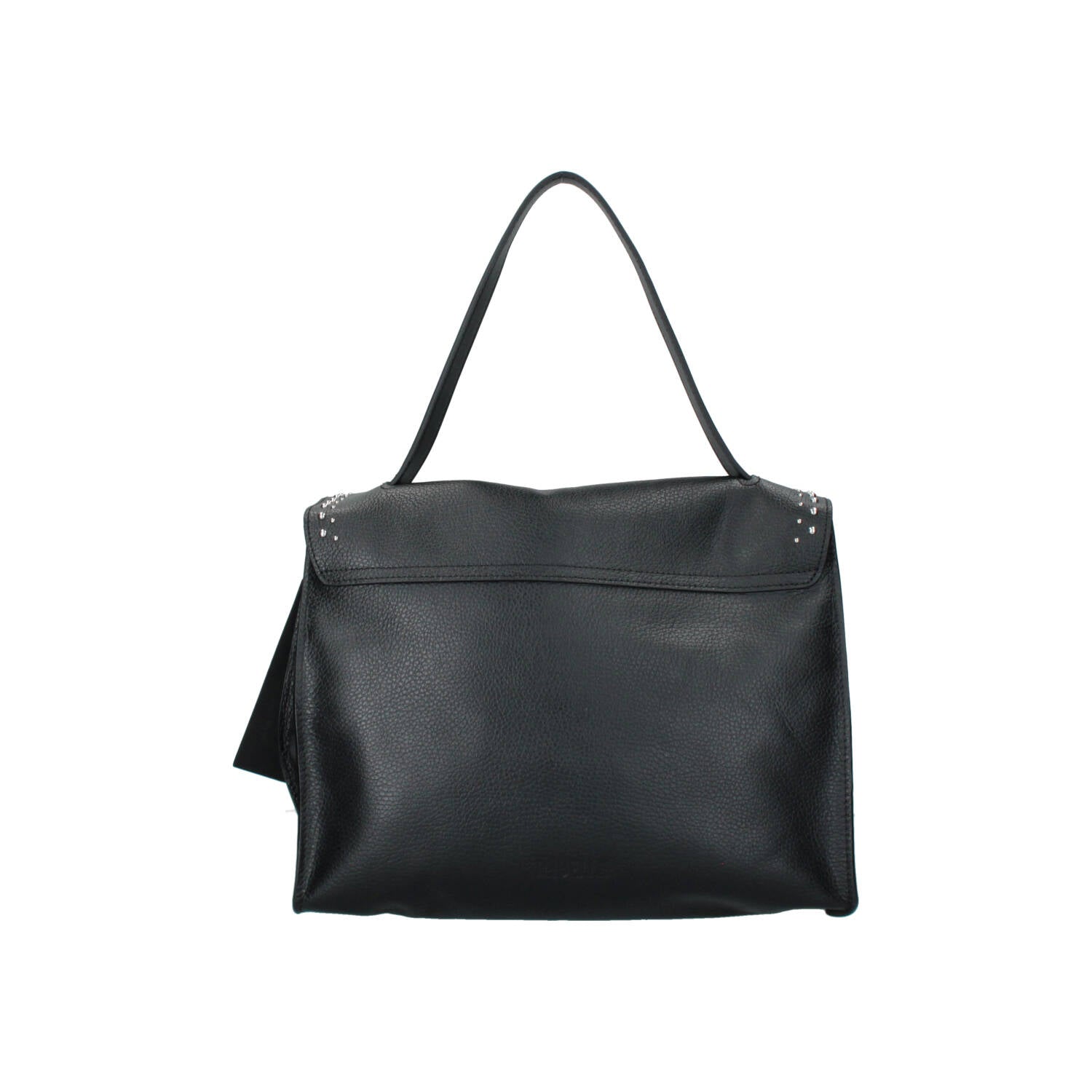Rebelle Clio Satchel L Metal Leather Bag
