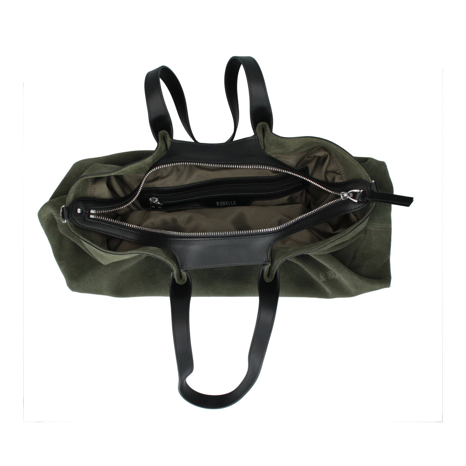 Borsa Shopping Mercury Big in camoscio Rebelle