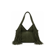Borsa a spalla Shopping Tatjana in camoscio Rebelle