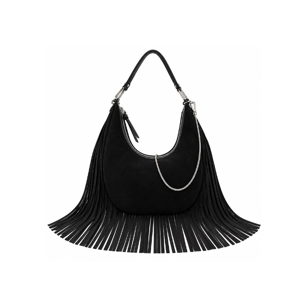 Borsa Hobo Christy in camoscio Rebelle