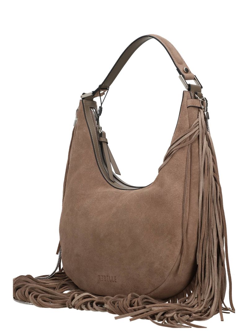 Borsa Hobo Christy in camoscio Rebelle