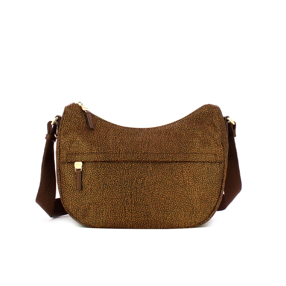 Borsa a spalla B-Club Luna Bag Middle in tessuto riciclato Borbonese