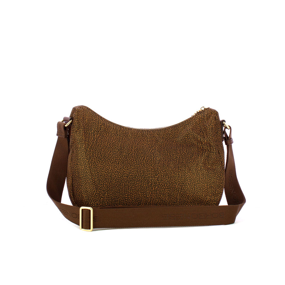 Borsa a spalla B-Club Luna Bag Middle in tessuto riciclato Borbonese