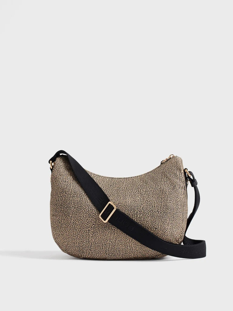 Borbonese B-Club Luna Bag Middle in recycled fabric