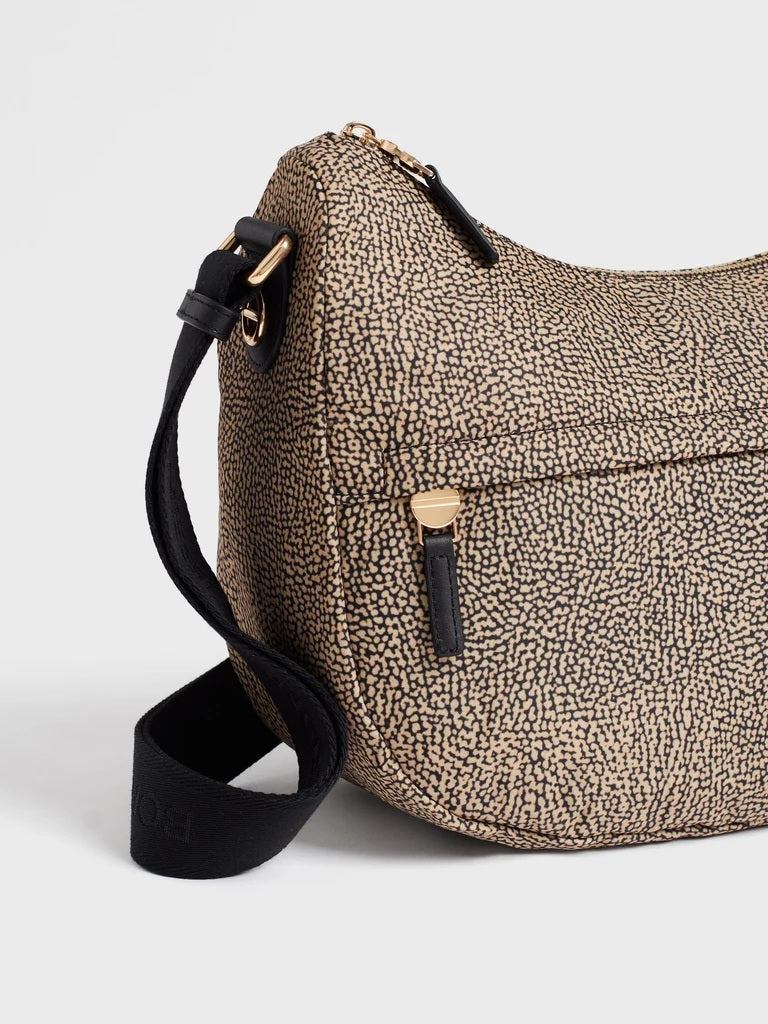 Borbonese B-Club Luna Bag Middle in recycled fabric