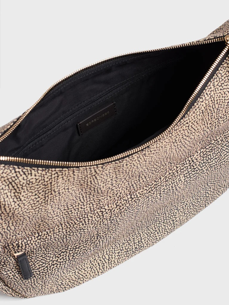 Borbonese B-Club Luna Bag Middle in recycled fabric