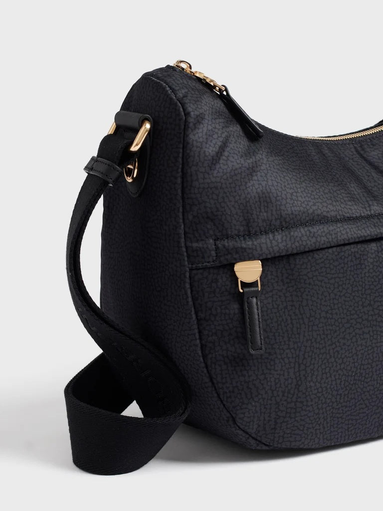 Borbonese B-Club Luna Bag Middle in recycled fabric