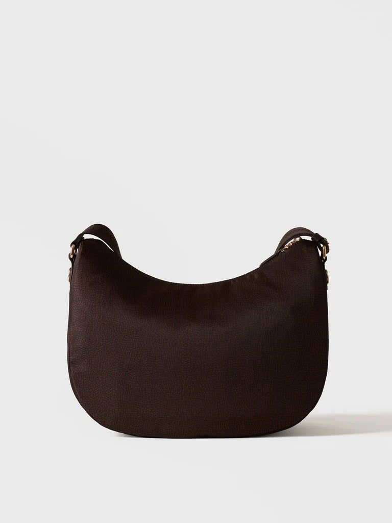 Borbonese B-Club Luna Bag Medium in recycled fabric