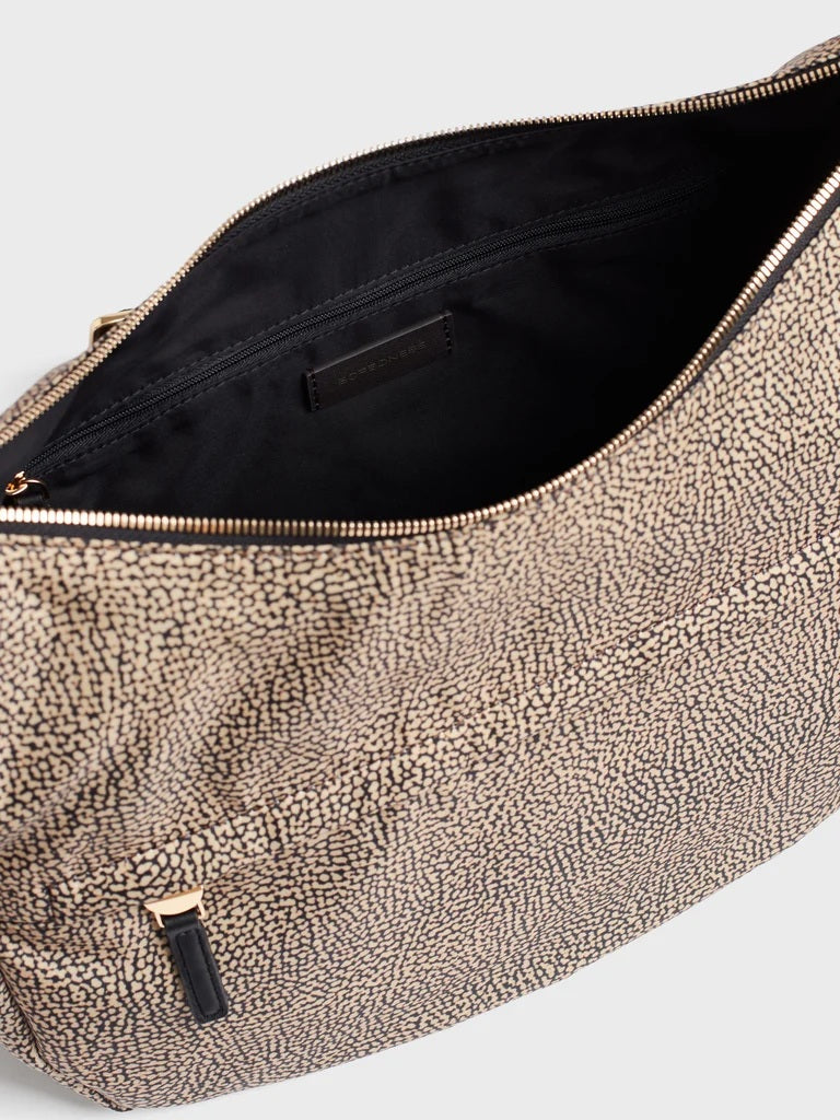 Borbonese B-Club Luna Bag Medium in recycled fabric