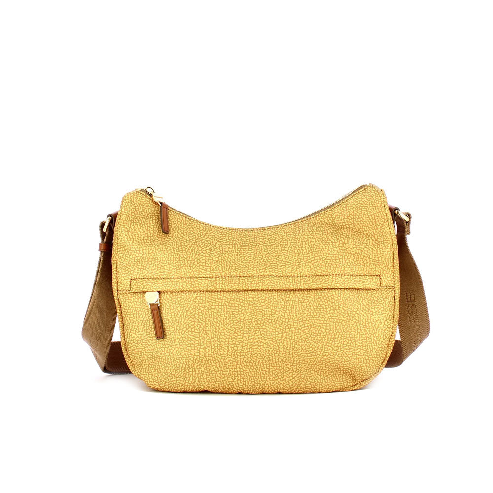 Borsa a spalla B-Club Luna Bag Middle in tessuto riciclato Borbonese