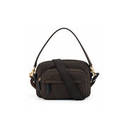 Borbonese B-Club Small shoulder bag in Op-print fabric