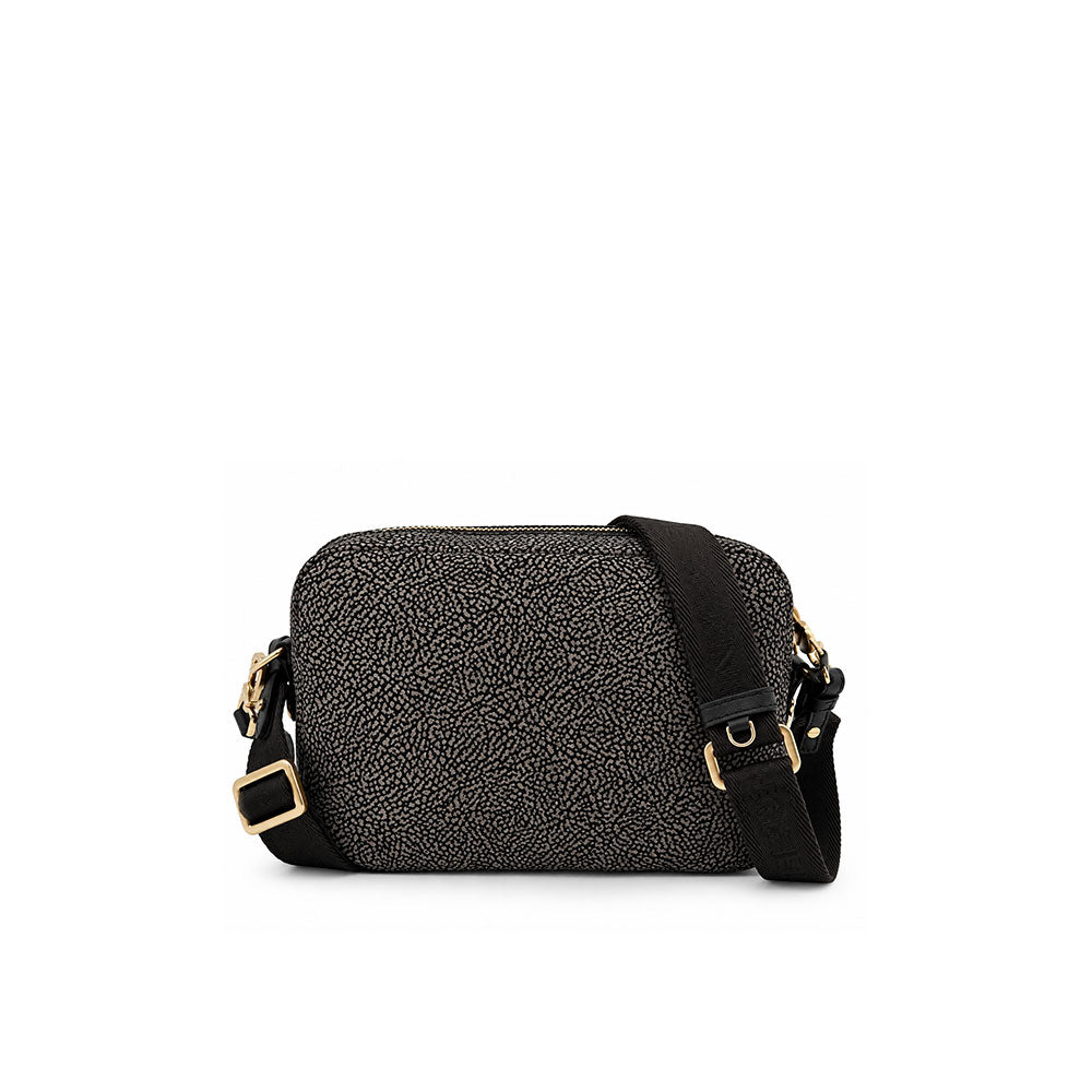 Borsa a spalla B-Club Small in tessuto stampa Op Borbonese