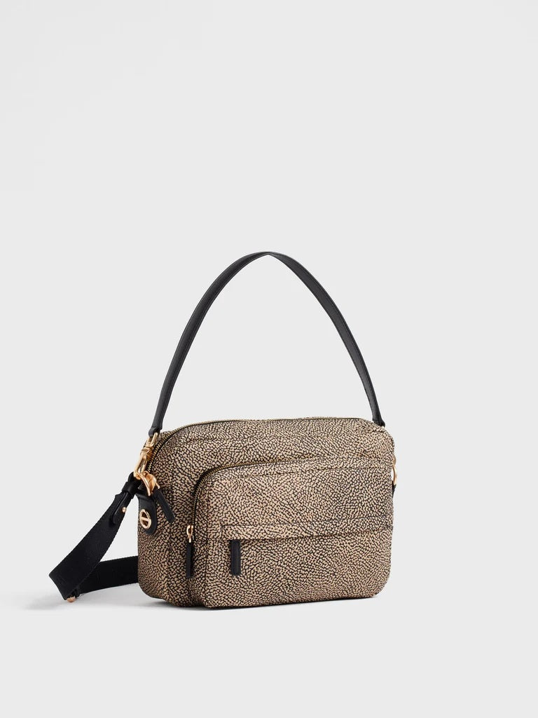 Borbonese B-Club Medium Camera Case in recycled Op fabric