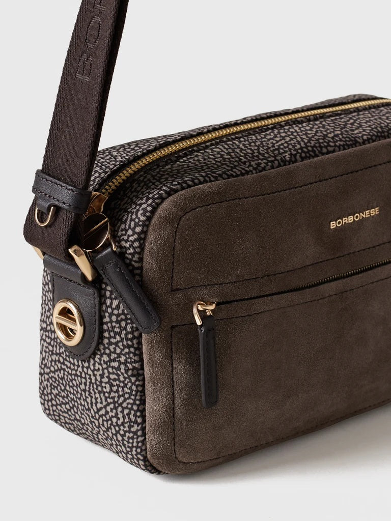 Borsa B-Club Camera Case Small in tessuto stampato Op Borbonese