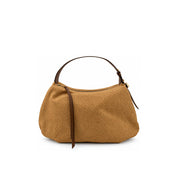 Borsa Prive Hobo Medium in tessuto con stampa Op e pelle Borbonese
