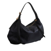 Borsa Prive Hobo Medium in tessuto con stampa Op e pelle Borbonese
