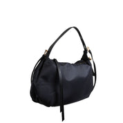 Borsa Prive Hobo Small in tessuto riciclato Op e pelle Borbonese