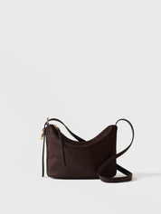 Borbonese Prive Small crossbody bag in Op fabric and animal print