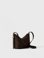 Borbonese Prive Small crossbody bag in Op fabric and animal print