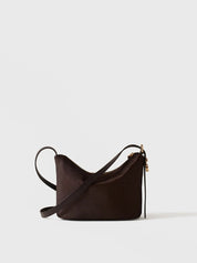 Borbonese Prive Small crossbody bag in Op fabric and animal print