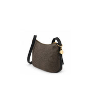 Borsa a tracolla Prive Small in tessuto Op e animalier Borbonese
