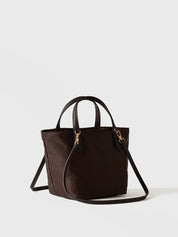 Borsa a mano Escape Small in tessuto riciclato stampa Op Borbonese
