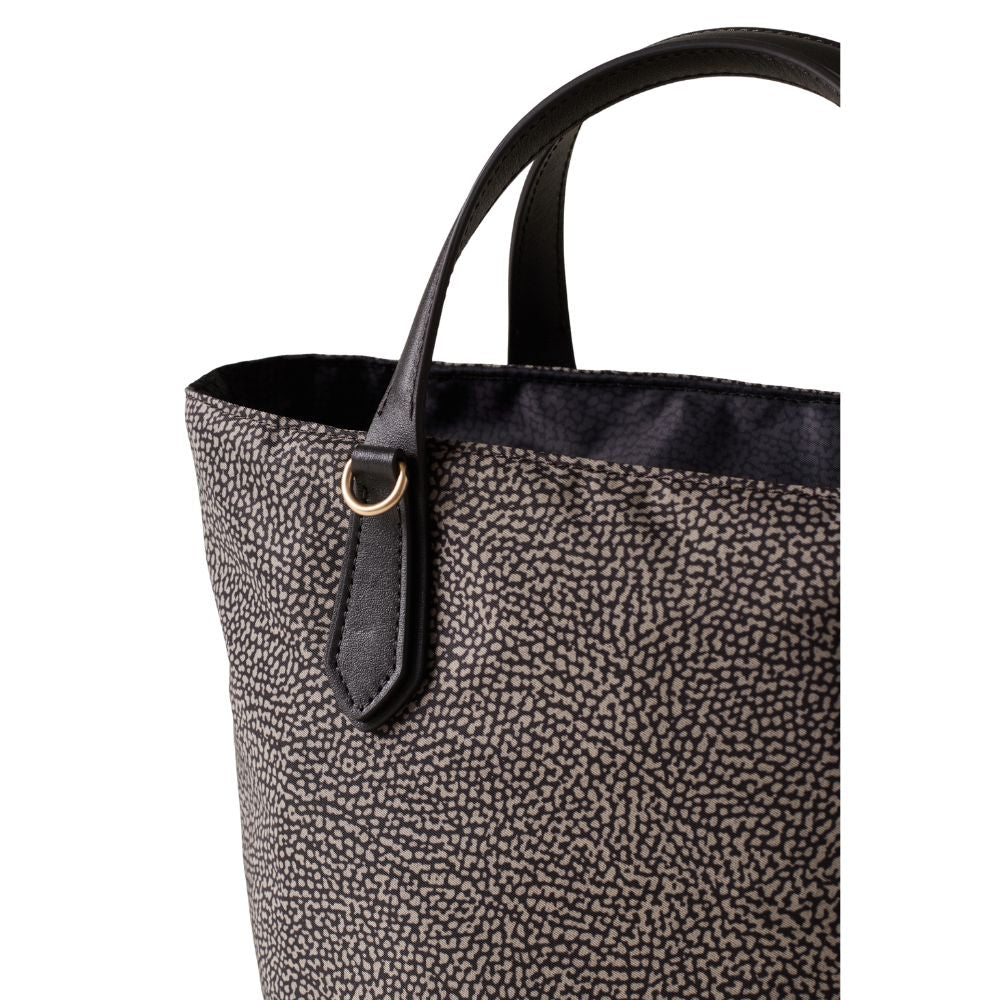 Borsa a mano Escape Small in tessuto riciclato stampa Op Borbonese