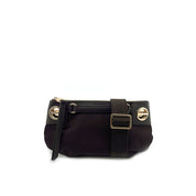 Borsa a tracolla London Mini in tessuto stampa Op Borbonese
