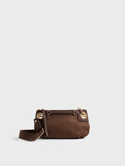 Borsa a tracolla London Mini in tessuto stampa Op Borbonese