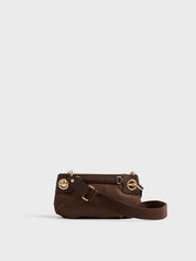 Borsa a tracolla London Mini in tessuto stampa Op Borbonese