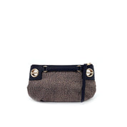 Borsa a tracolla London Mini in tessuto stampa Op Borbonese