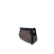 Borsa a tracolla London Mini in tessuto stampa Op Borbonese