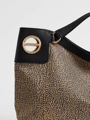 Borsa a mano Hobo Medium London in tessuto riciclato Op Borbonese