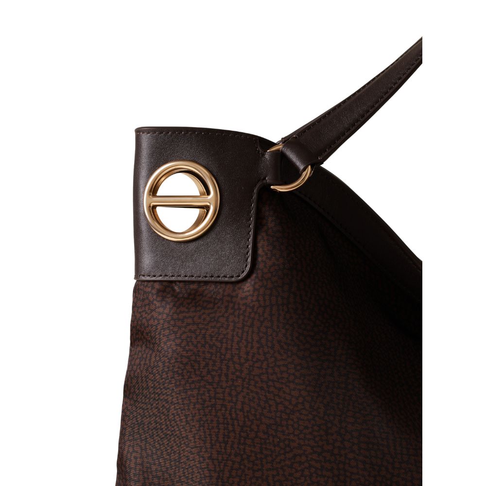 Borbonese Large London Hobo bag in recycled Op fabric