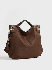 Borsa a mano London Large in tessuto riciclato Op Borbonese