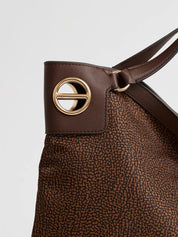Borsa a mano London Large in tessuto riciclato Op Borbonese