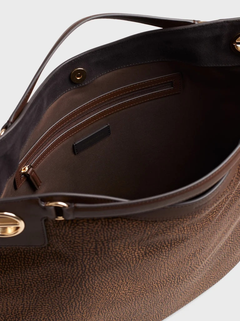 Borsa a mano London Large in tessuto riciclato Op Borbonese