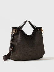 Borbonese Large London Hobo bag in recycled Op fabric