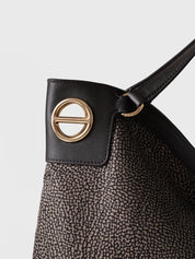 Borbonese Large London Hobo bag in recycled Op fabric