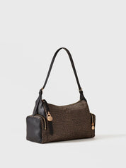 Borbonese Poche Medium shoulder bag in recycled Op fabric