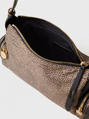 Borbonese Poche Medium shoulder bag in recycled Op fabric