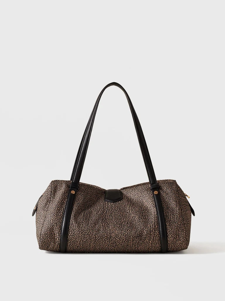 Borbonese Poche Medium shoulder bag in recycled Op fabric
