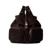 Borbonese "Poche" backpack in recycled Op fabric and leather