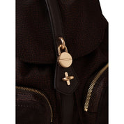 Borbonese "Poche" backpack in recycled Op fabric and leather