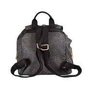 Borbonese "Poche" backpack in recycled Op fabric and leather