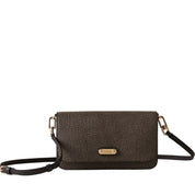 Borsa a tracolla Urban Mini in tela rivestita Op e pelle Borbonese