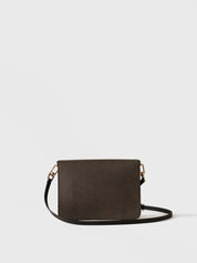 Borsa a tracolla Urban Small in tela rivestita Op e pelle Borbonese