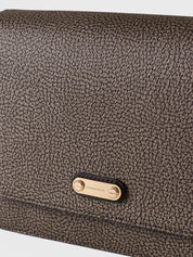 Borsa a tracolla Urban Small in tela rivestita Op e pelle Borbonese
