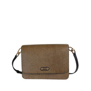 Borbonese Urban Small crossbody bag in Op coated canvas and leather