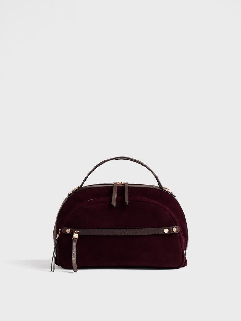 Borsa a mano Gallery Medium in crosta scamosciata Borbonese
